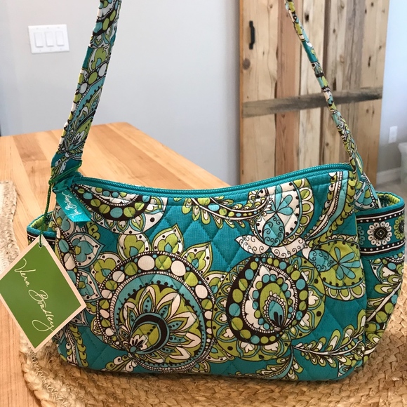 Vera Bradley Handbags - Vera Bradley Maggie Satchel Peacock-NWT